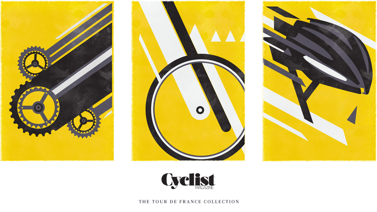 Illustrated collection for Cyclist magazine